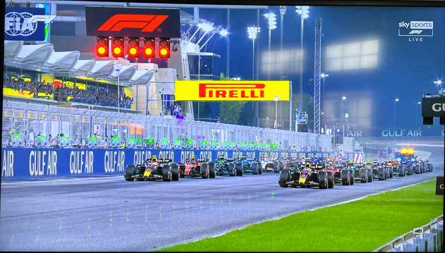 F1 lights out @ Bahrain Grand Prix