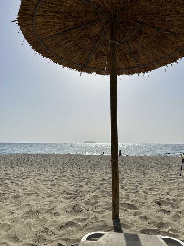 At the beach on Saturday with the temperature at 40°C.