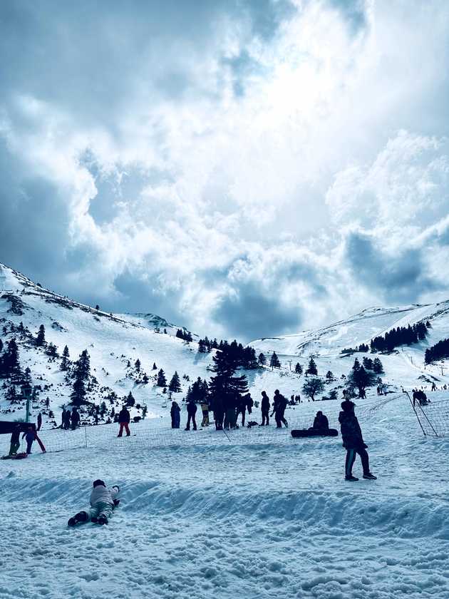 A shot of kalavrita ski resort