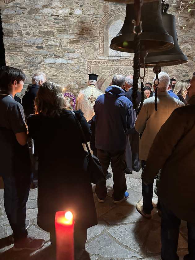 Easter time at a Greek monastery.